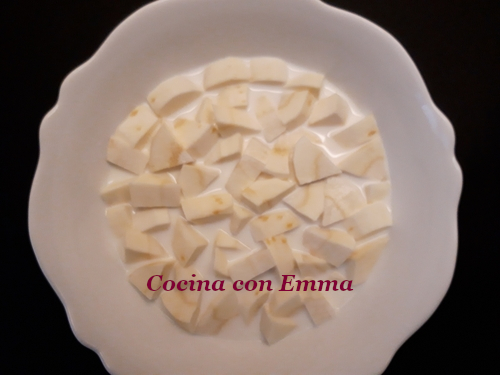 Crema de chirivías con mojama