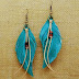 Feather earrings