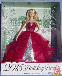 Barbie Coleção Feliz Natal 2015 na embalagem
