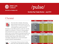  Chennai Residential  - JLL Inida Monthly Real Estate Monitor  -  July 2013  