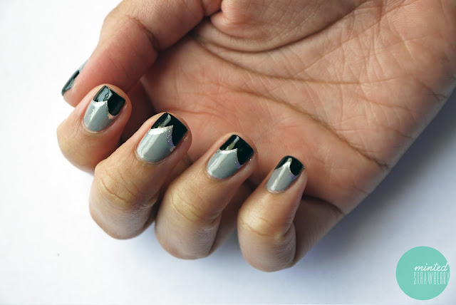 Black And Silver Nail Designs