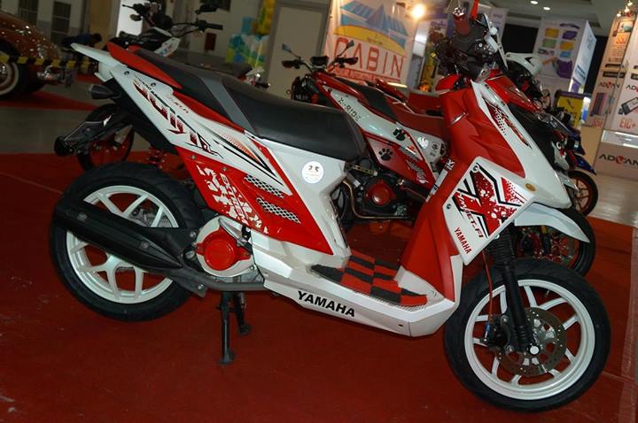 KONSEP MODIFIKASI  YAMAHA X  RIDE  TERBARU TAMPILAN SUPERMOTO 