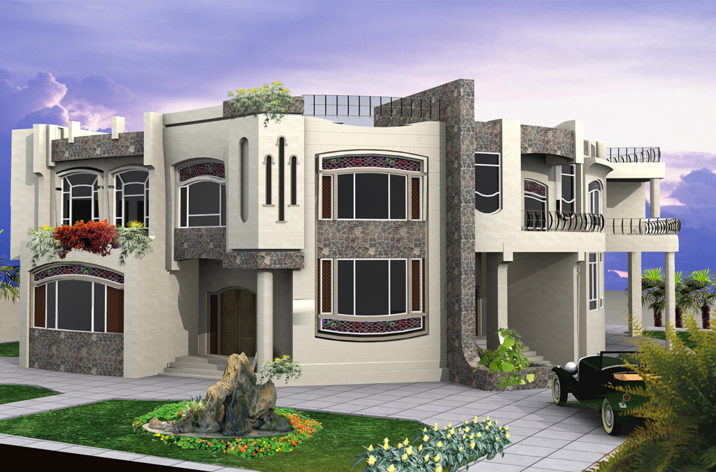 New home designs latest.: Modern residential villas designs Dubai.