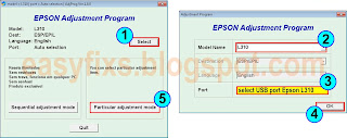 Reset the waste ink pad counter on the Epson L310, L311, L312, L313 - 01