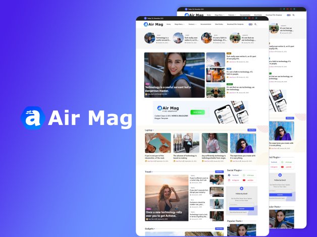 Airmag Blogger Template