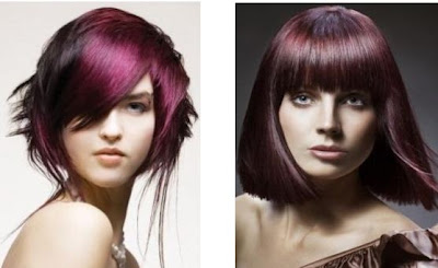 purple hair style trend for winter 2012