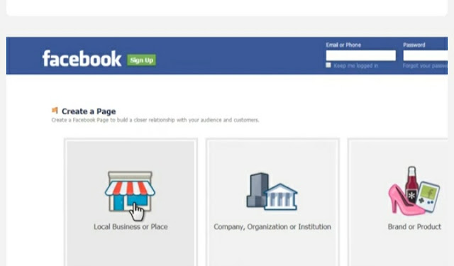 create facebook page