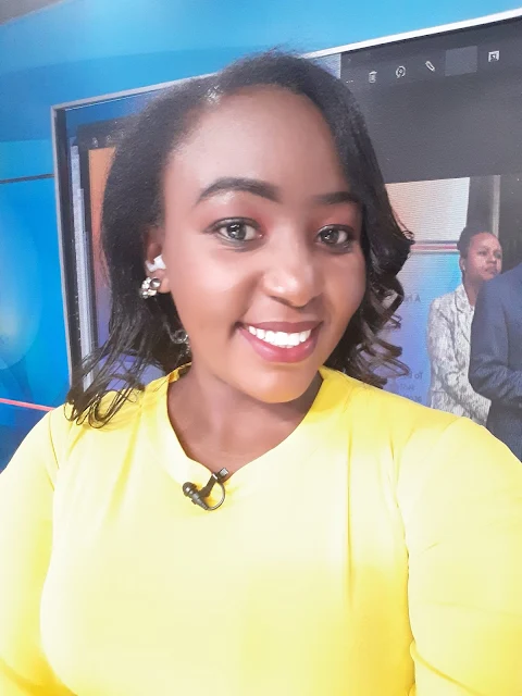 KBC presenter and reporter Kamche Menza photo