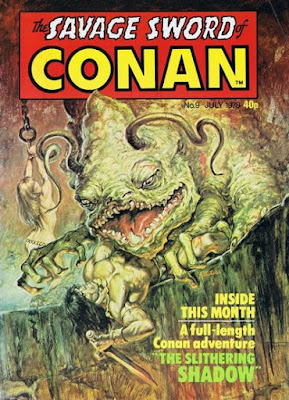 Marvel UK, Savage Sword of Conan #9, the Slithering Shadow