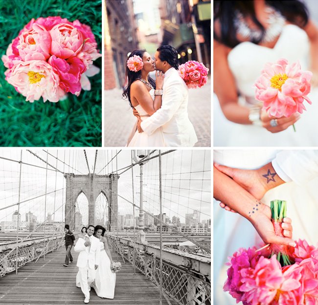 even shared a DIY Peony Centerpiece over at Once Wed