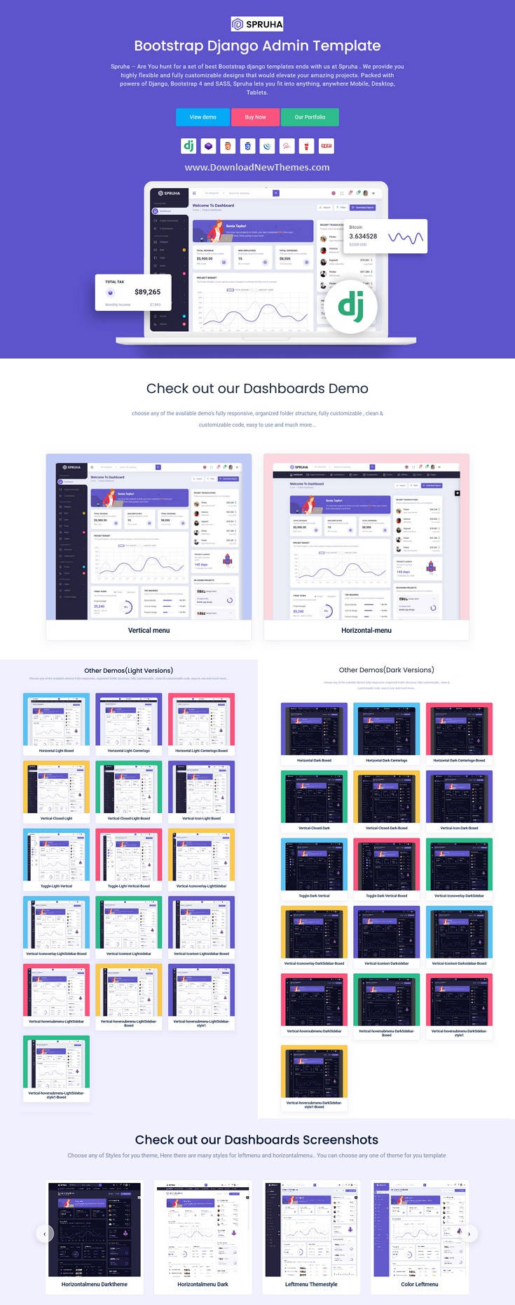 Spruha - Django Admin & Dashboard Template