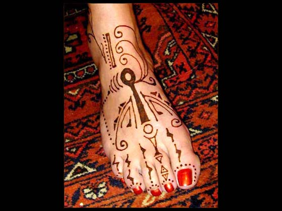 Foot and Arm Henna Mehndi