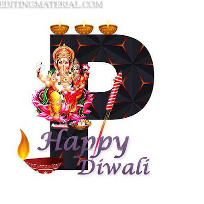 Diwali P alphabet image 