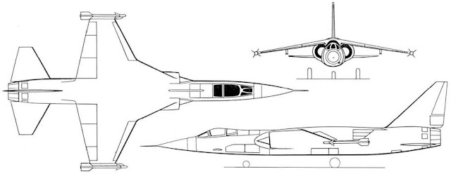 Lockheed CL-1200-2 Three view drawing