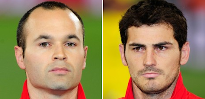 Iker Casillas y Andrés Iniesta los mejor valorados de la Selección Española de fútbol