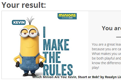 Which Minion Are You: Kevin, Stuart or Bob?