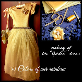 diy gold princess birthday dress for 4 year old