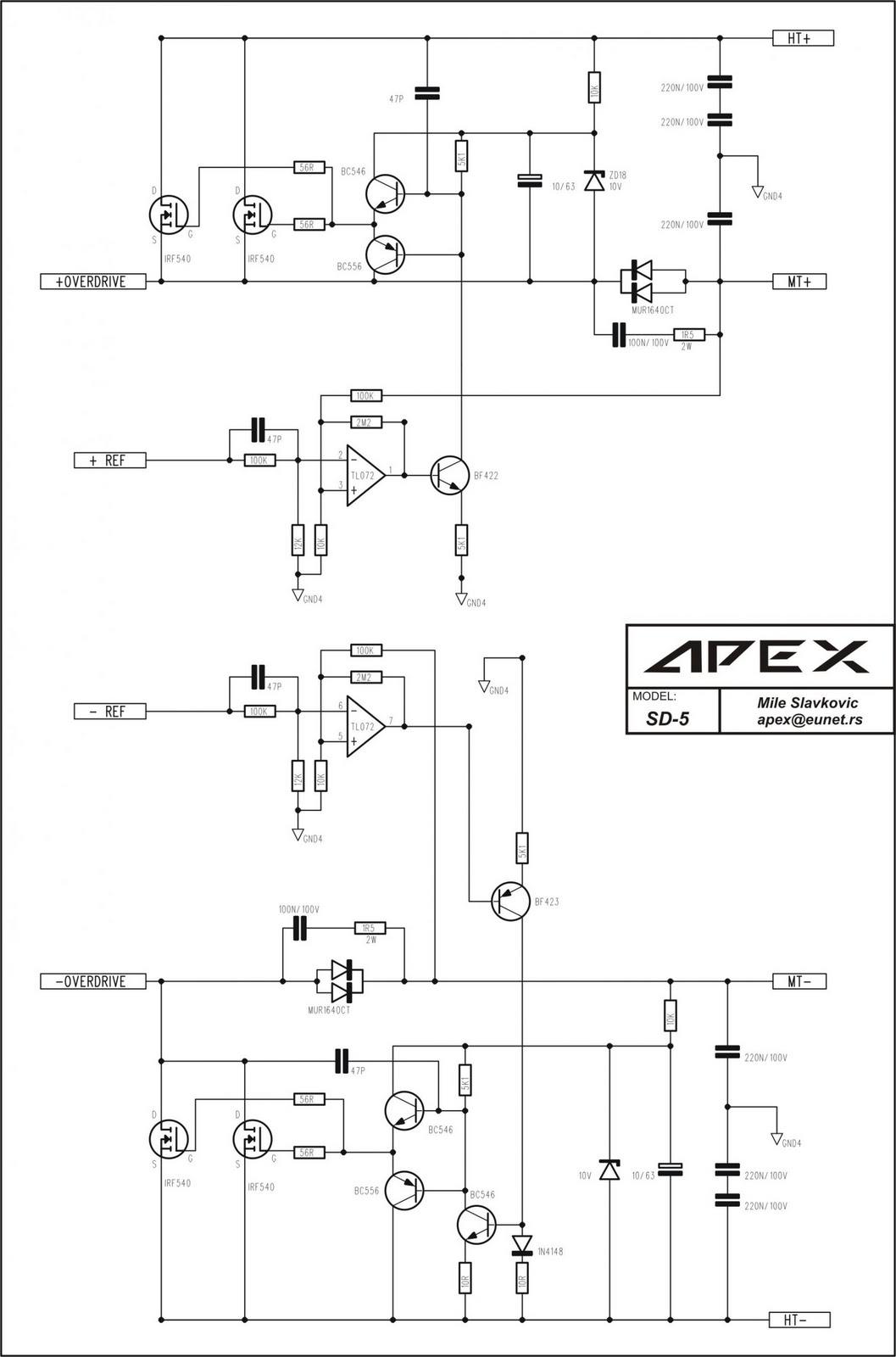 koleksi skema  power ampli by pyon sound skema  power class  H 