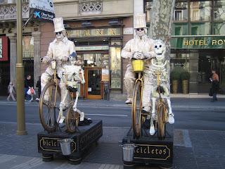Estatuas humanas, Barcelona