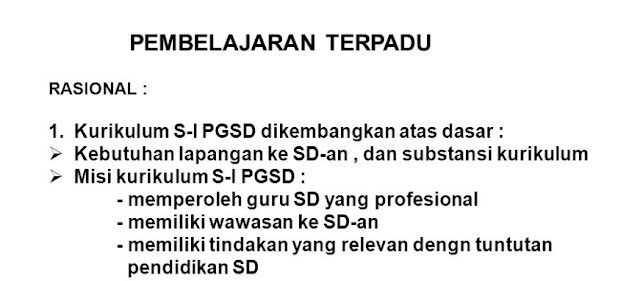 Model Pembelajaran Terpadu untuk di kembangkan di Sekolah Dasar/PGSD, https://www.guruenjoy.com