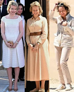 Queen Mathilde fashion in Egypt