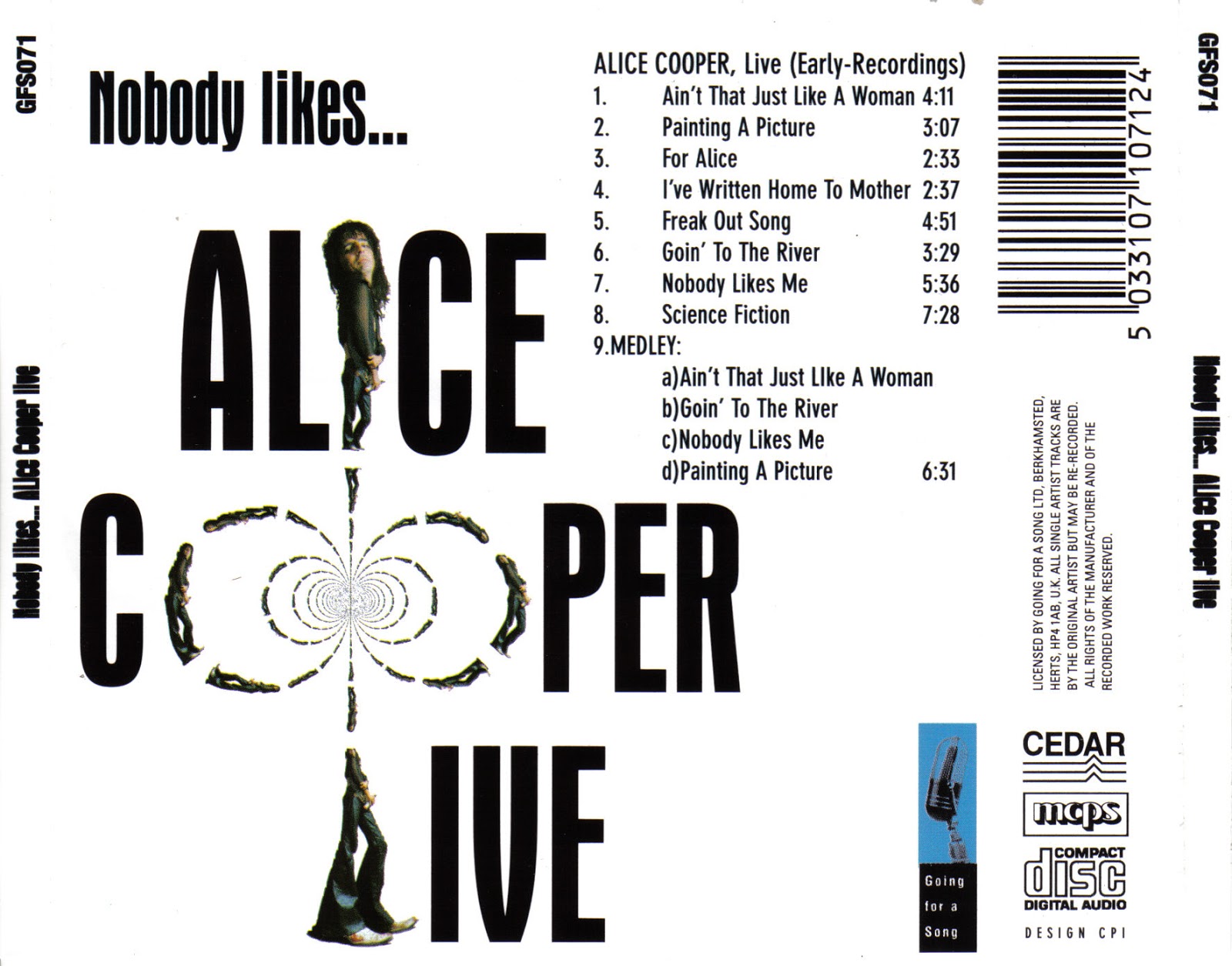 Reliquary Alice Cooper 19690913 Nobody Likes Alice