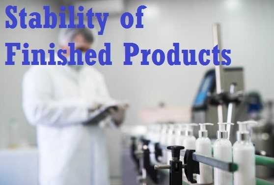 SOP For Stability of Finished Products.