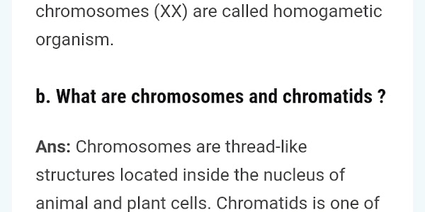 Chromosome And Sex Determination || Class 10 Science Notes 