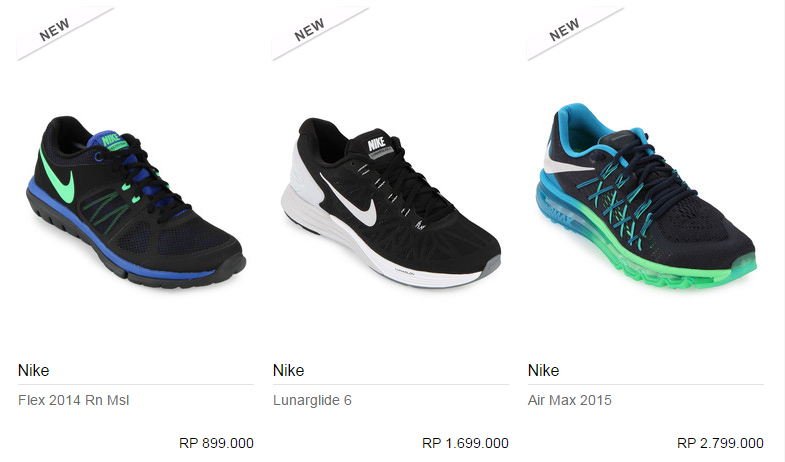 Sepatu Nike Terbaru Pria dan Harganya Februari 2022