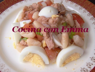 Ensalada de alubias con mucho sabor