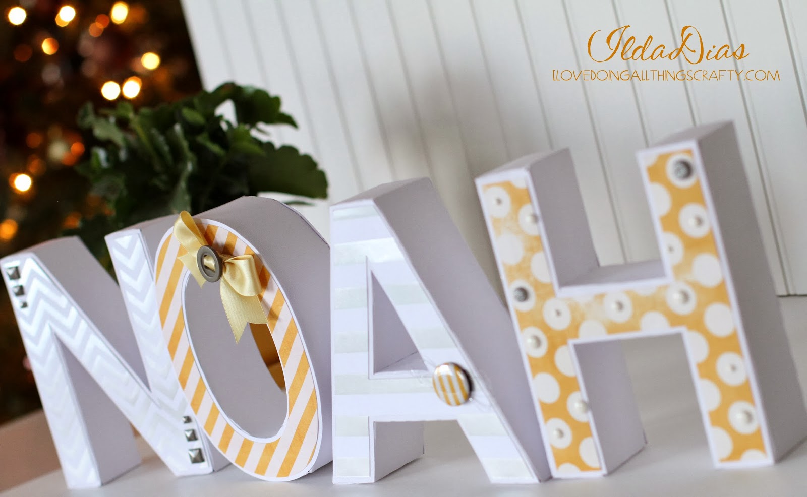 Download I Love Doing All Things Crafty: Noah 3D Letters