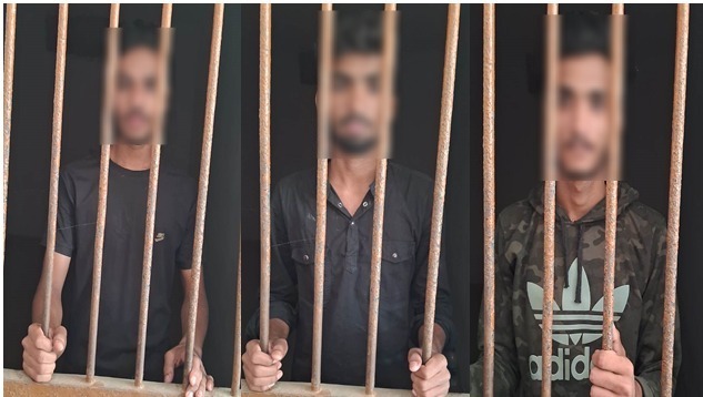  01 अदद अवैध शस्त्र व 05 अदद जिन्दा कारतूस के साथ 03 नफर अभियुक्त गिरफ्तार