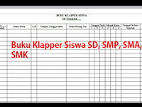 Buku Klapper Siswa SD, SMP, SMA, SMK Tahun 2018