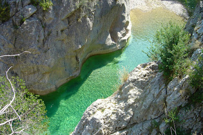 Canyon dans la Sierra de Guara en Espagne