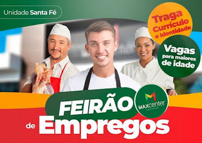 Feirão de Empregos no Max Center para Caixa, Empacotador e outros em Porto Alegre