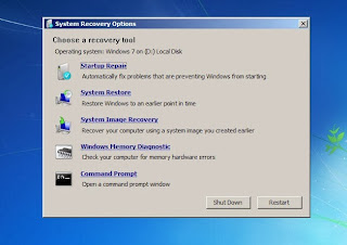 Cara Repair Windows 7 dengan Startup Repair