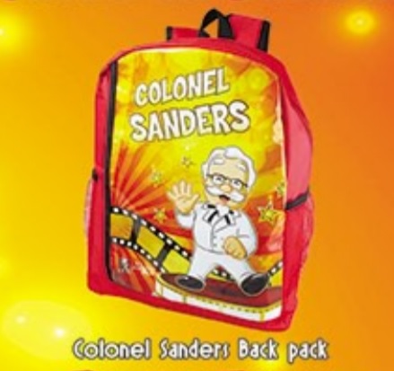 KFC Kiddie Party - Colonel Sanders Back Pack