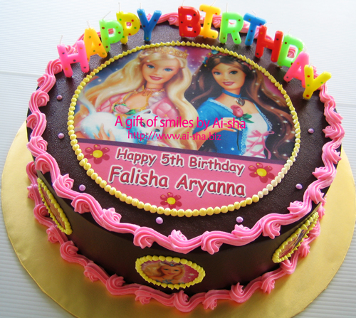 Birthday Cake Edible Image Ai-sha Puchong Jaya