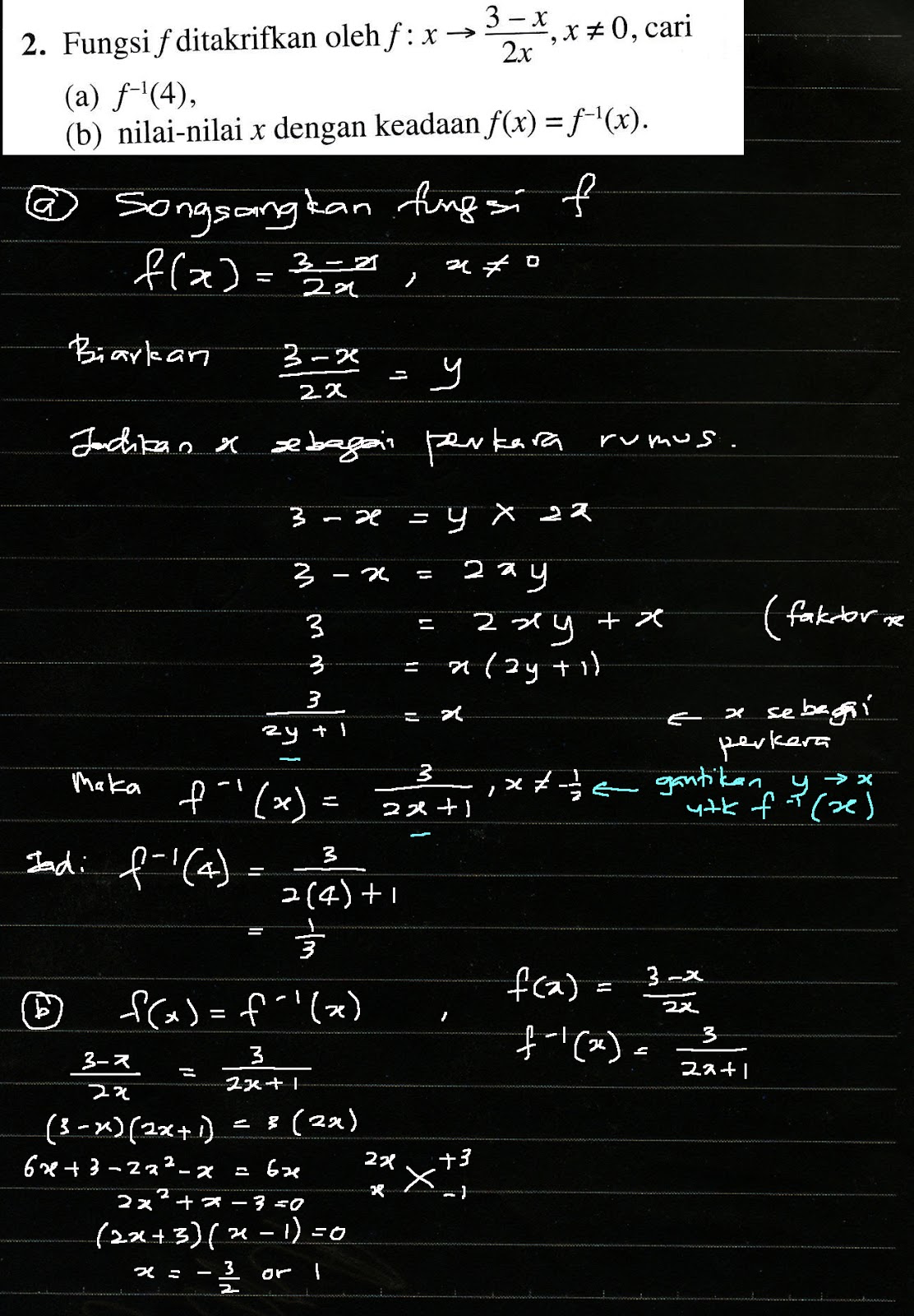 Latih Diri 1 10 Ms 28 Bab 1 Fungsi Tingkatan 4 Add Math