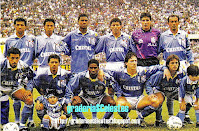 CLUB SPORTING CRISTAL - Lima, Perú - Temporada 1994 - Prado, Solano, Earl, Castro, Balerio y Garay; Jorge Soto, Roberto Palacios, Magallanes, Maestri y Julinho - El CLUB SPORTING CRISTAL de Lima en el año 1994 se impuso en el Torneo Apertura y en el Campeonato Descentralizado de Perú