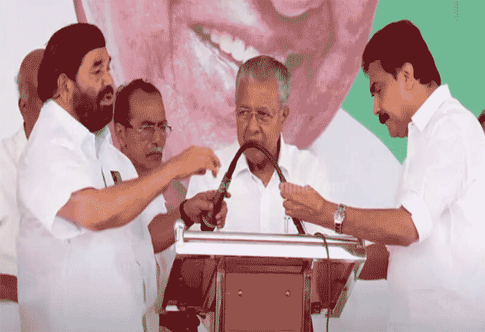 Mic malfunction: Pinarayi’s speech disrupted twice during LS campaigning in Kottayam, Kottayam, News, Politics, Chief Minister, Pinarayi Vijayan, Mic Malfunction, Controversy, Election Campaign, Kerala News.