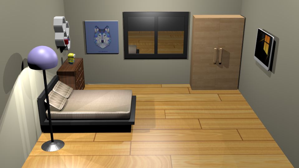 Modeling & Animasi Kamar Tidur (Blender) - Miftah's Blog (Teknik