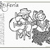 Dibujos para colorear Feria de Abril