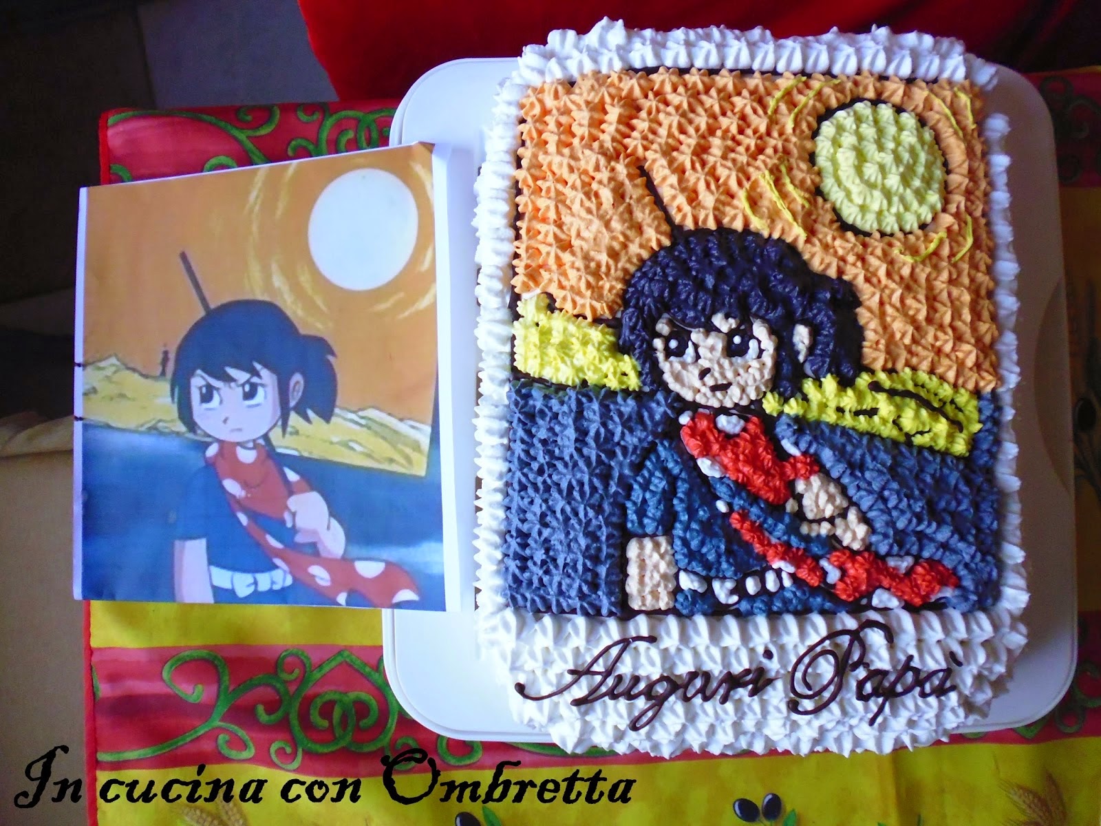 Immagine della torta Sasuke per il mio papà dal blog In cucina con Ombretta