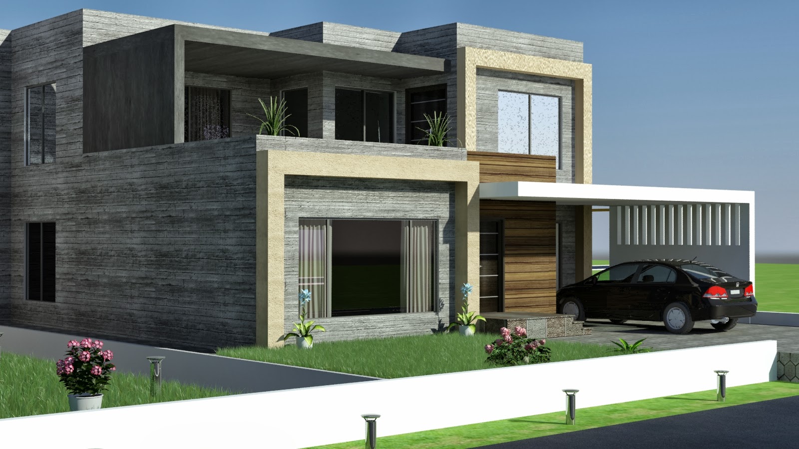 3D Front Elevation.com: 1 Kkanal Old Design Convert to Modern ...