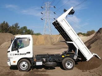 Truk Pasir Hino 614 Auto Dump 4x2