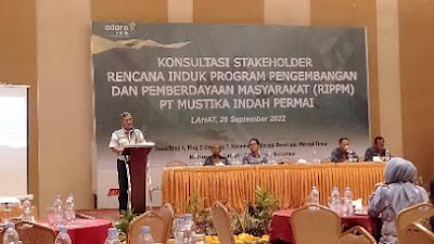 PT. Mustika Indah Permai Adakan Konsultasi Stakeholder Rencana Induk Program Pengembangan Dan Pemberdayaan Mayarakat ( RIPPM ) 