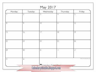 Free Printable Calendar May 2017