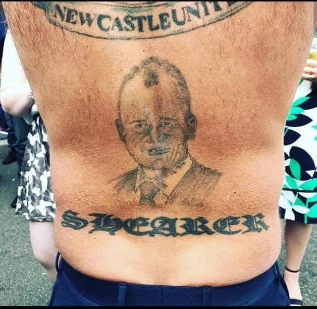 Is this the worst Alan Shearer tribute tattoo ever?