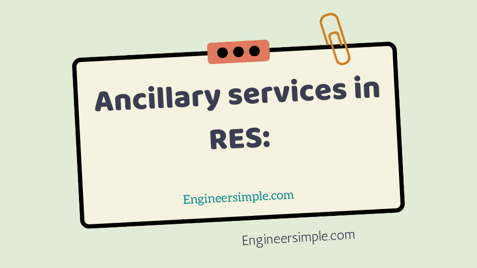 Ancillary services in RES: